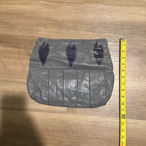 Medusa Bag Snakeskin Python Purse Leather Clutch Convertible Bag Crossbody Leaf - Picture 11 of 11